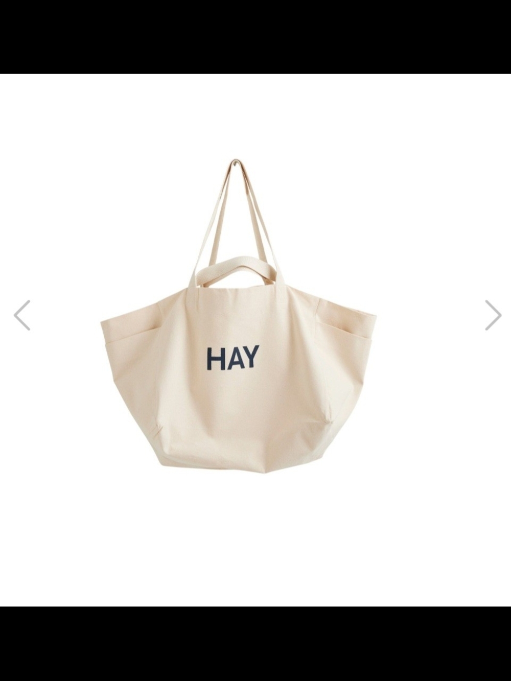 Cream Canvas Tote Bag with Logo